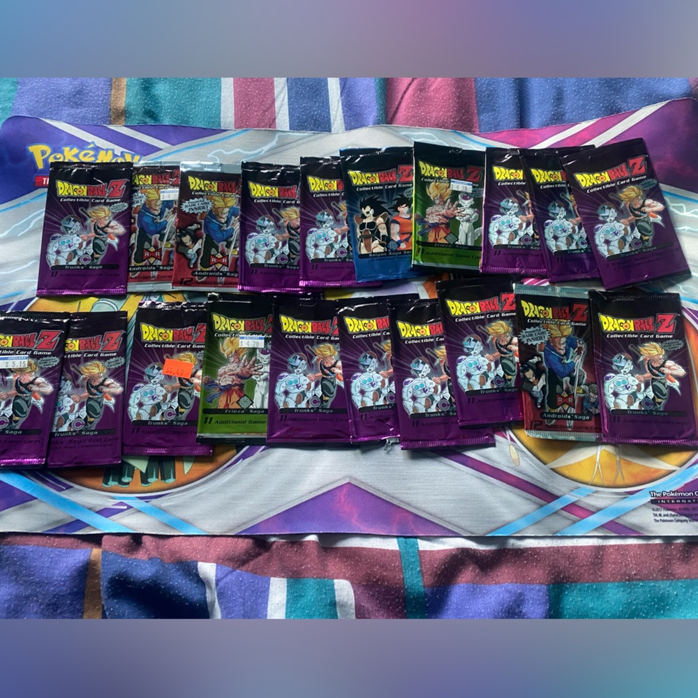 Vintage 20x Empty 2001 Dragon Ball Z Empty Booster Packs